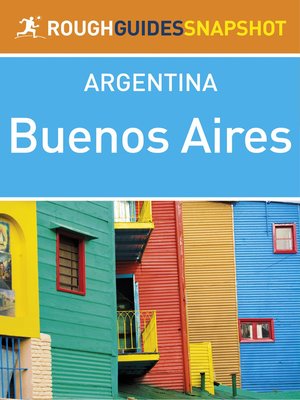 cover image of Buenos Aires Rough Guides Snapshot Argentina